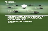 Clinical Placement Resource Manual - Students