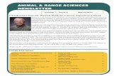 ANIMAL & RANGE SCIENCES NEWSLETTER - Montana