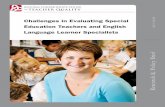 Challenges in Evaluating Special Education Teachers and English ...
