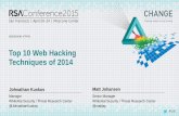 Top 10 Web Hacking Techniques of 2014 - RSA Conference