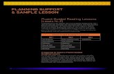 planninG support & sample lesson - Scholastic
