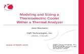 Modeling and Sizing a Thermoelectric Cooler Within a Thermal ...
