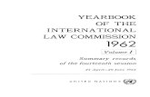 Yearbook of the International Law Commission 1962 Volume I