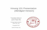 Hmong 101 Presentation