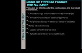 Cabin Air Filter Installations