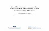 Quality Improvement for Emergency Obstetric Care: Leadership ...
