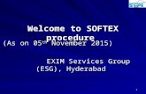 Presentation on new softex form Procedure