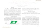 Micro strip Patch Antenna and its Applications: a Survey
