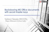 Backdooring MS Office documents with secret master keys