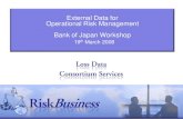 External Data for Operational Risk Management