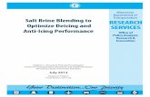 Salt Brine Blending to Optimize Deicing and Anti-Icing Performance