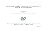 Download Report on Secondary Sludge Treatment and Disposal in ...