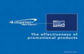 The effectiveness of promotional products