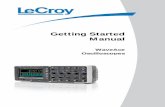 LeCroy WaveAce Oscilloscopes Getting Started Manual - English