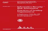 Information Security Risk Assessment GAO Practices of Leading ...