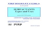 Surfactants - Types and Uses (FIRP Booklet #300A)