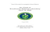 Type B Accident Investigation Report of the Arc Flash at Brookhaven ...
