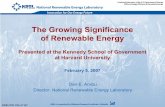 The Growing Significance of Renewable Energy (Presentation)