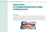 recipe standardization process recipe standardization process