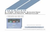 Hitachi L100 Series Inverter Instruction Manual