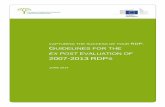Guidelines for the ex-post evaluation of 2007–2013 RDPs