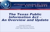 Public Information Act (formerly the Open Records Act)