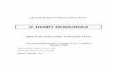 O. Henry Resources Guide.
