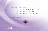 Handbook for Periodic Review Reports