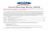 Ford Racing Boss 302S - Performance