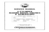 4-CYLINDER MARINE DIESEL ENGINES & GENERATORS