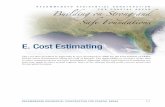 Appendix E - Cost Estimating
