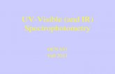UV-Visible (and IR) Spectrophotometry