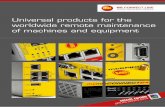 Universal products for the worldwide remote maintenance of ...