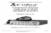 CITIZENS BAND SSB/AM 2-WAY MOBILE RADIO