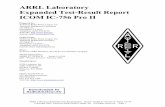 ARRL Laboratory Expanded Test-Result Report ICOM IC-756 PROII