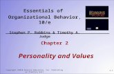 2: Personality and Values