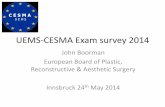 Survey of CESMA-UEMS Board Exams 2014 - John Boorman