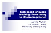 Task-based language teaching: From theory to classroom practice