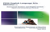 PSSA English Language Arts Glossary