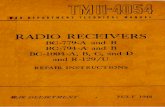 TM11-4054 Radio Receivers BC-779A and B, BC-794A and B,