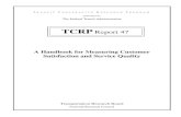 TCRP Report 47: A Handbook for Measuring Customer Satisfaction ...