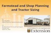 Farmstead and Shop Planning and Tractor Sizing