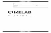 MELAB Sample Test