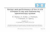 Design and performance of the X-123 compact X-ray and Gamma ...