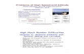 Problems of High Speed and Altitude High Mach Number Difficulties!