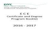 ECE certificate and degree program student handbook