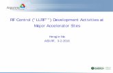RF Control (“LLRF””) Development Activities at Major Accelerator Sites