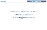 eTime Track Lite Web Server Configuration