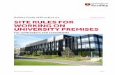 Estates and Facilities Rules for working on University Premises