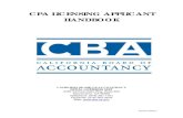 CPA Exam Handbook - California Board of Accountancy